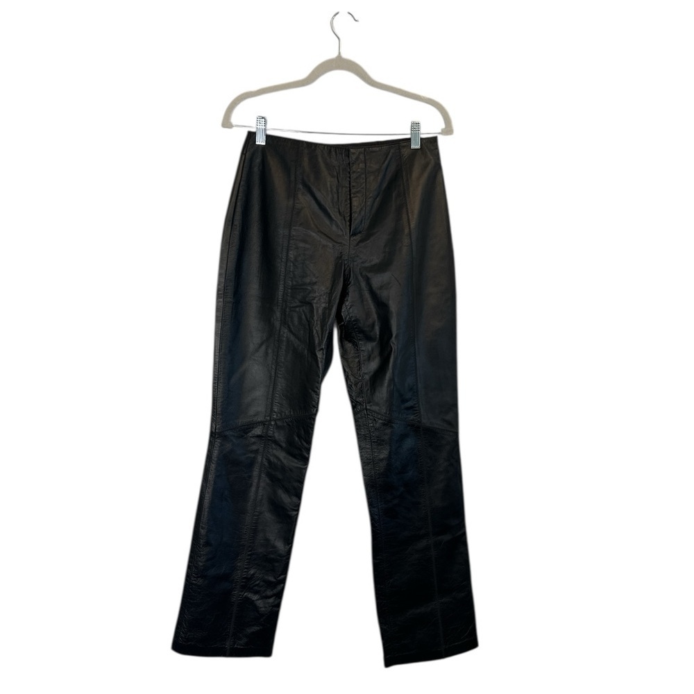 Vintage NINE WEST Genuine Leather Pants Size 6